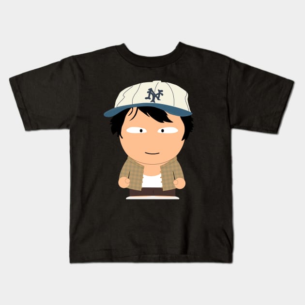 Short Round - SouthPark Style Kids T-Shirt by Buff Geeks Art